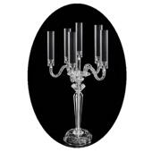 婚庆道具透明亚克力烛台家居派对婚礼聚会西餐厅餐桌装 饰摆件