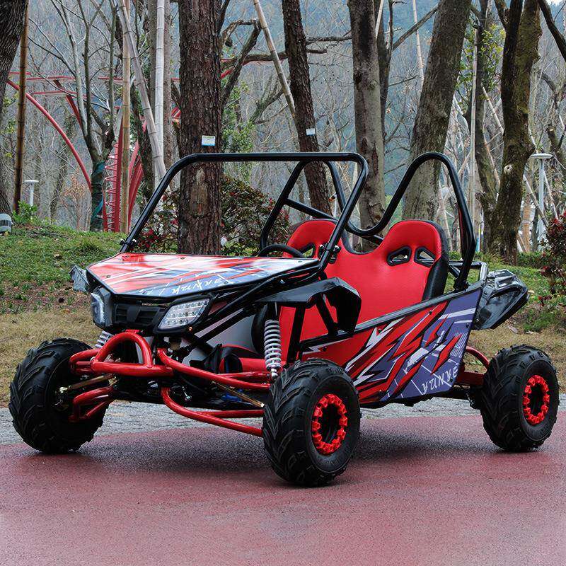 亲子款双座卡丁车沙滩车四轮越野摩托车全地形车电动双人场地出租