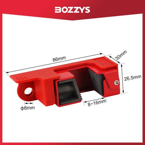 BOZZYS工业安全锁具491BMCN电气开关上锁双向中型断路器锁厂家D18
