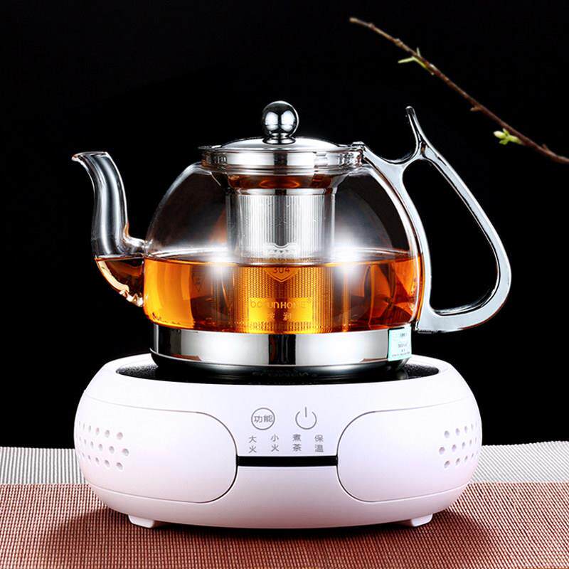黑晶炉煮茶壶玻璃加厚煮茶器全自动煮茶炉耐热烧水壶黑茶套装家用