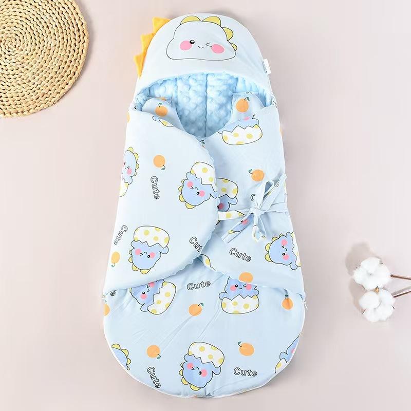 新生儿婴儿纯棉春秋加厚防踢被