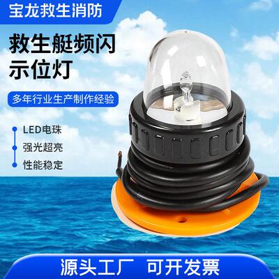 BSW9812船用救生艇筏频闪示位灯救援信号防水夜间搜索灯CCS证12V