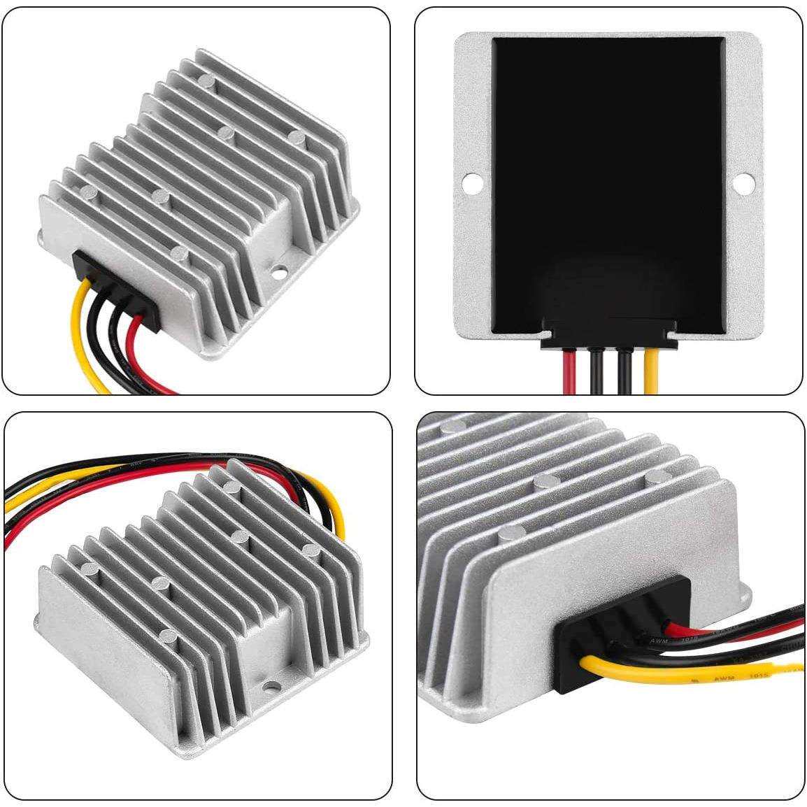 20-120V转12V10A直流电源 24V36V48V60V72V降压12V20A车载转换器