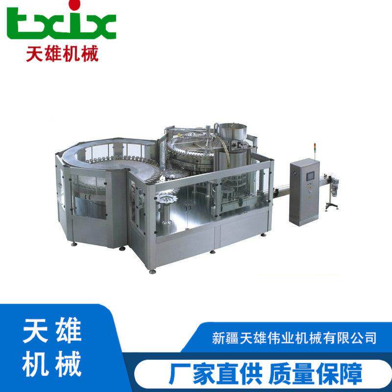 冲瓶灌装旋盖三合一机组易拉罐饮料加工设备牛奶加工设备