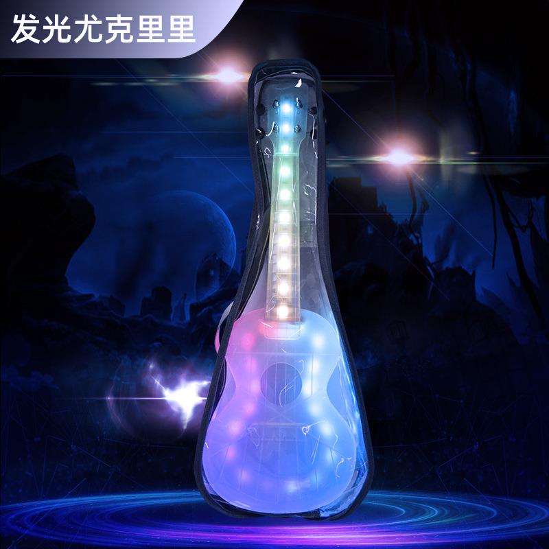 里SOLO尤克里男女儿童成2人发光单板初学者入门3小SU-30寸吉他乌