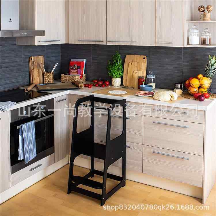 宝宝脚踏r儿童洗手梯洗漱踩脚凳实木凳leani台ng 720tower蒙氏学