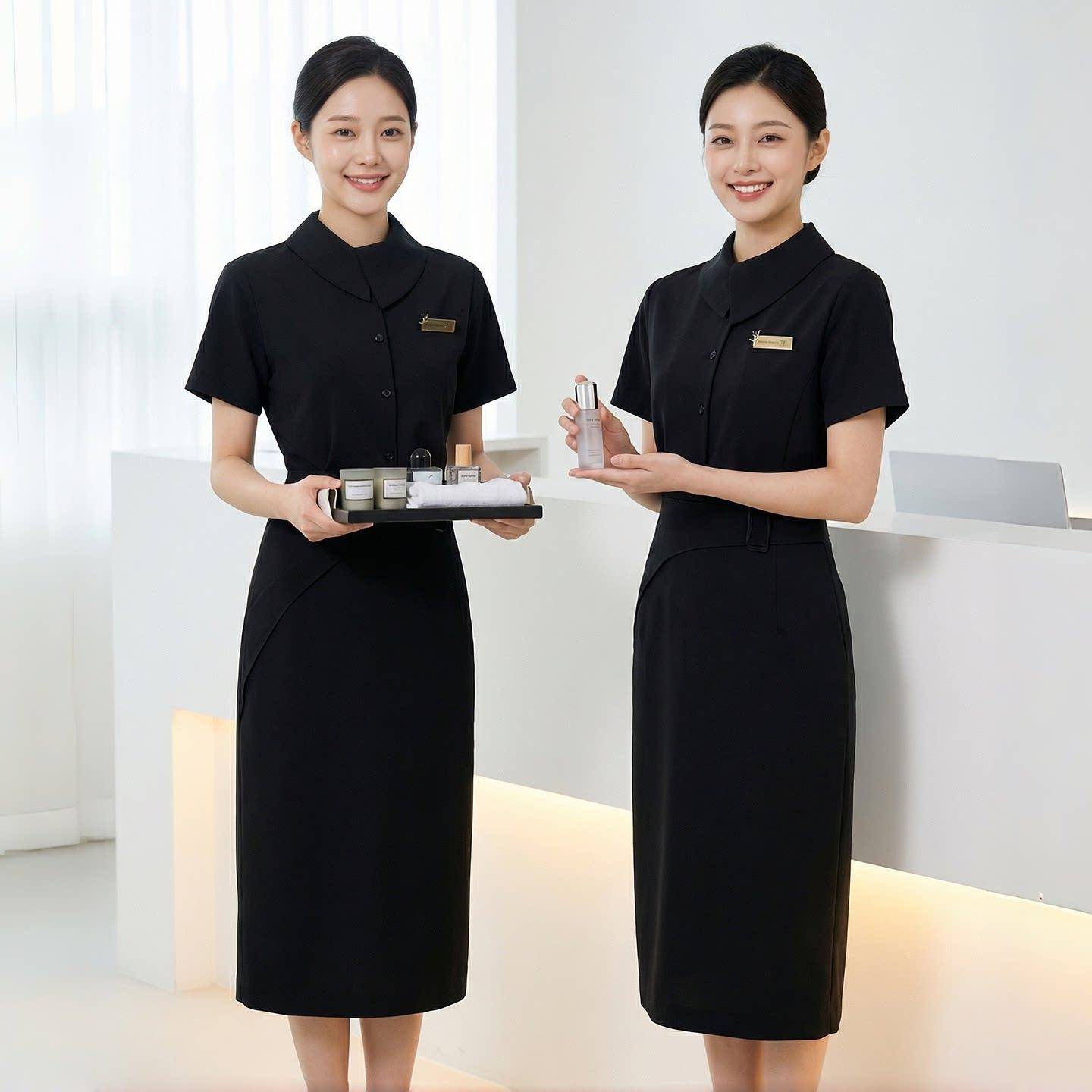 美容院工作服女美容师套装2026新款韩系气质款高端皮肤管理师春夏图片