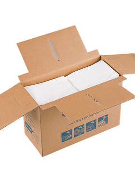 贝壳纹盒装折叠无尘纸蓝色绿色吸水吸油压花300张白色工业擦拭纸