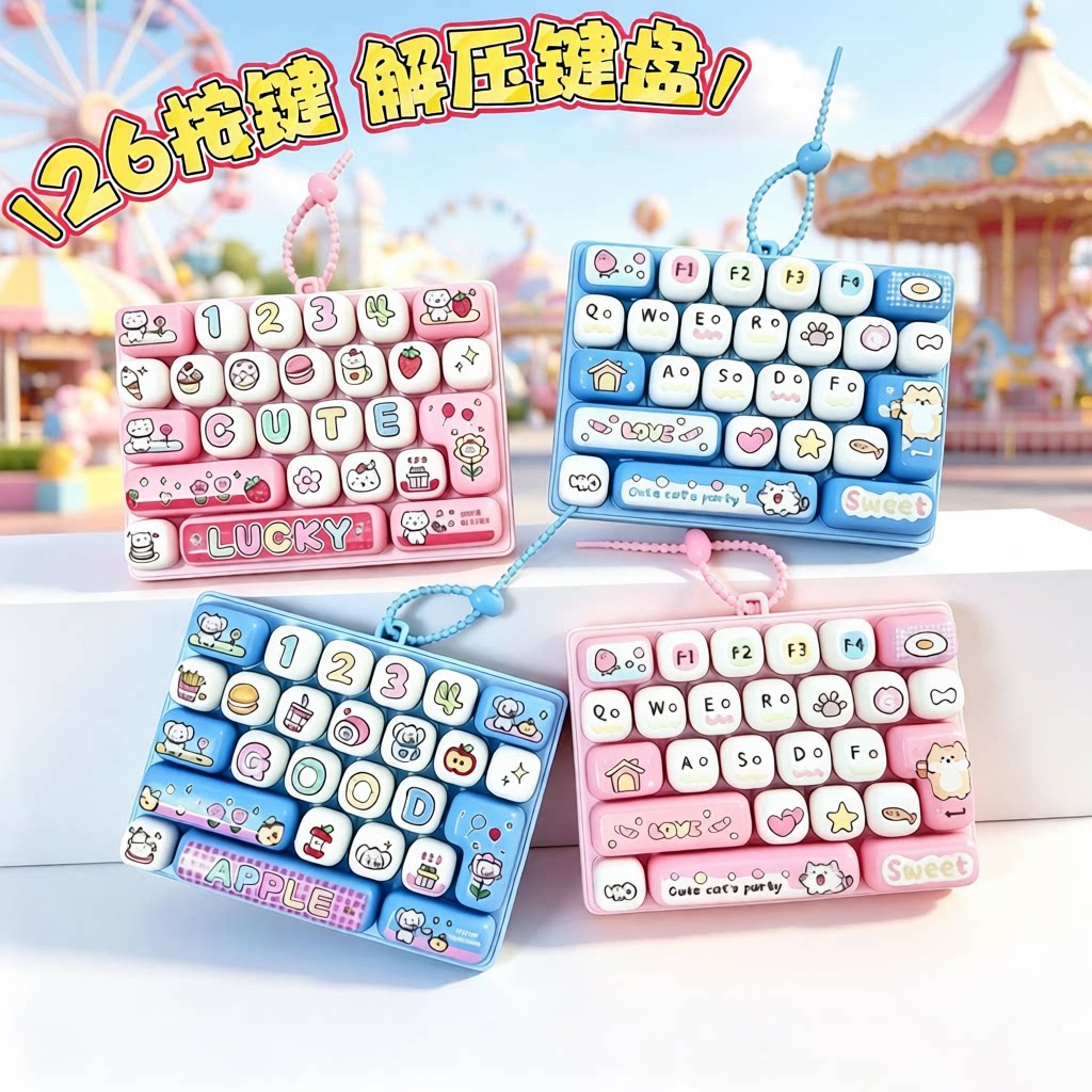 可爱按键键盘创意机械整蛊玩具