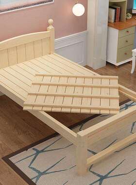 实木松成木床1.GCC01.531.2m单人床.15米人双人床90cm80学生高脚