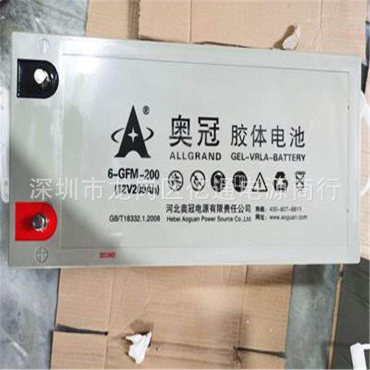奥冠免维护蓄电池6-GFM-200/12V200Ah太阳能发电 光伏储能