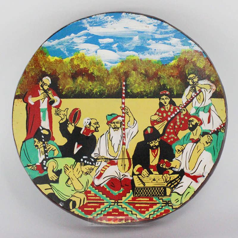 新疆民族手鼓专业打击乐器木卡姆舞台跳舞蹈表演出道具初学者练