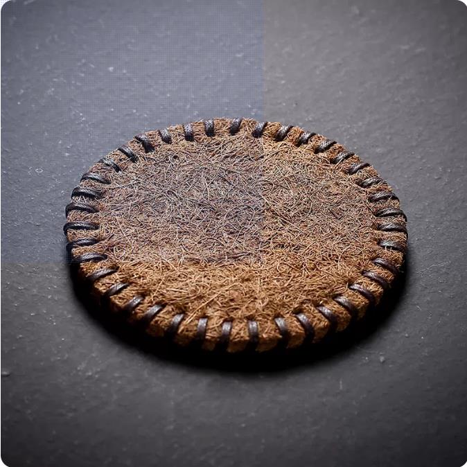 手工茶垫加厚棕垫棕麻棕杯垫紫砂壶茶杯托编织隔热茶具茶道零配件