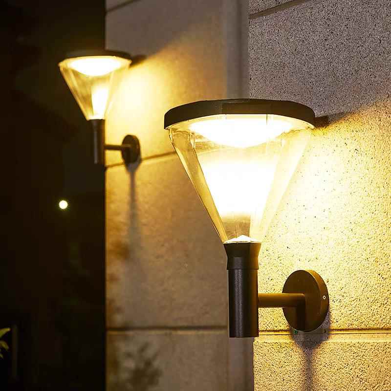 太阳能壁灯户外防水墙壁灯室外花园露台灯别墅庭院灯门灯阳台壁灯