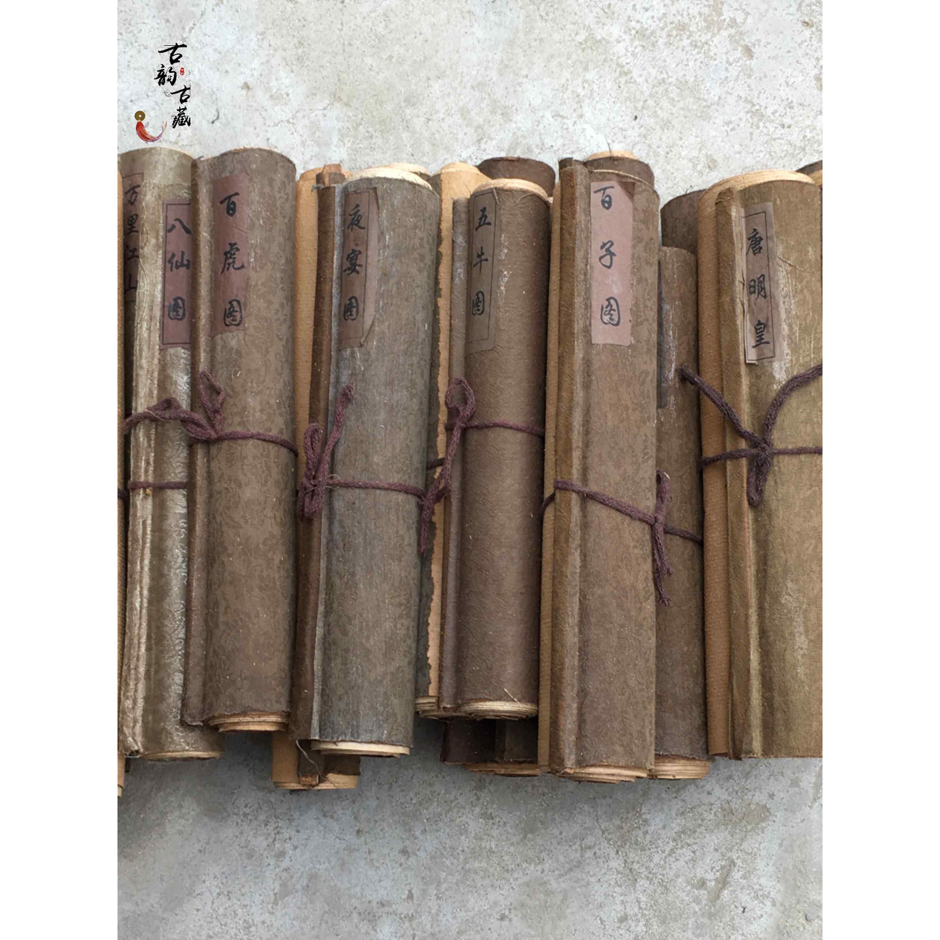 采购产品古董旧书画收藏，家居装饰，古董画，清明河画，人物，山