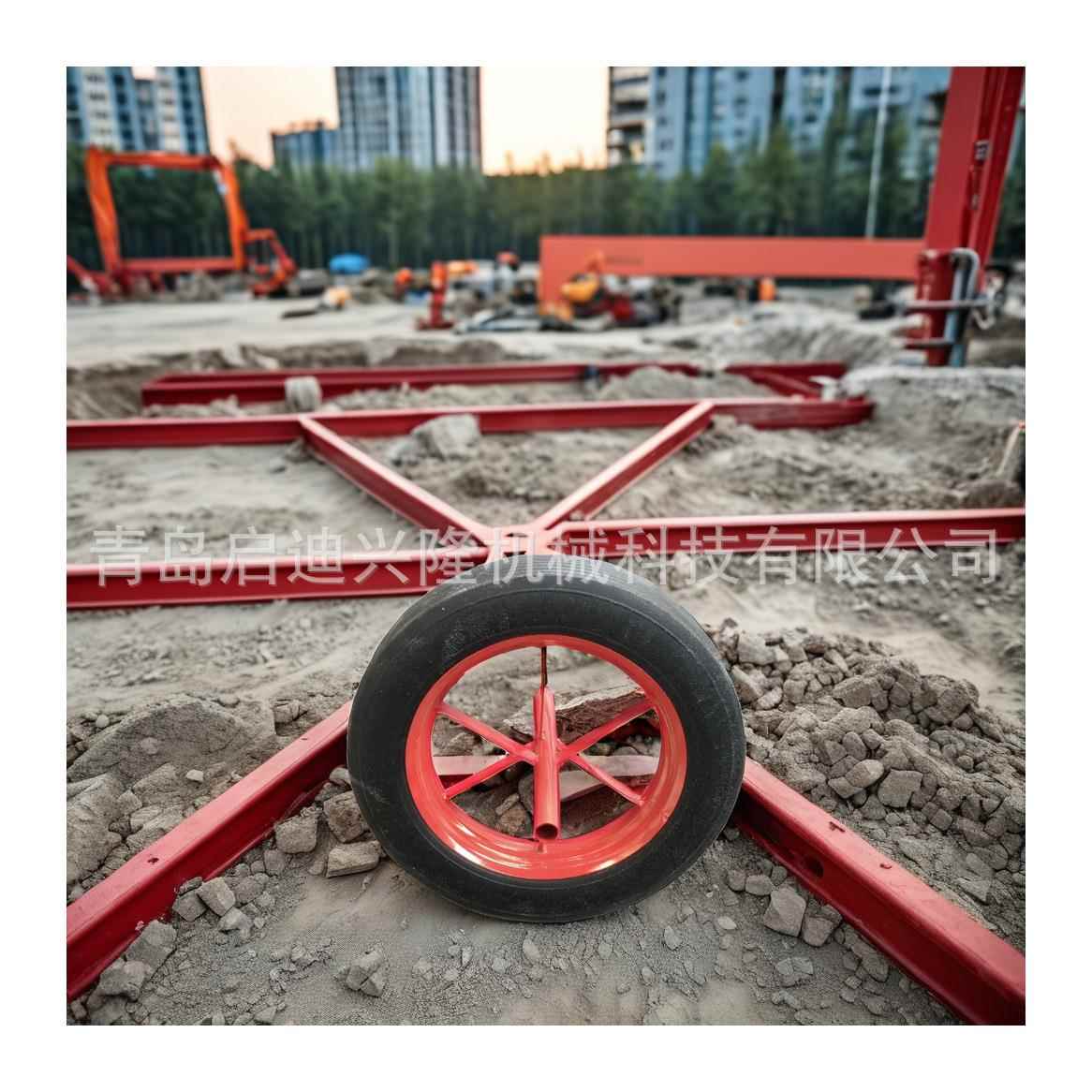 出口14x4实心轮子 14寸实心轮 WB6400独轮手推车用胶粉实心轮胎