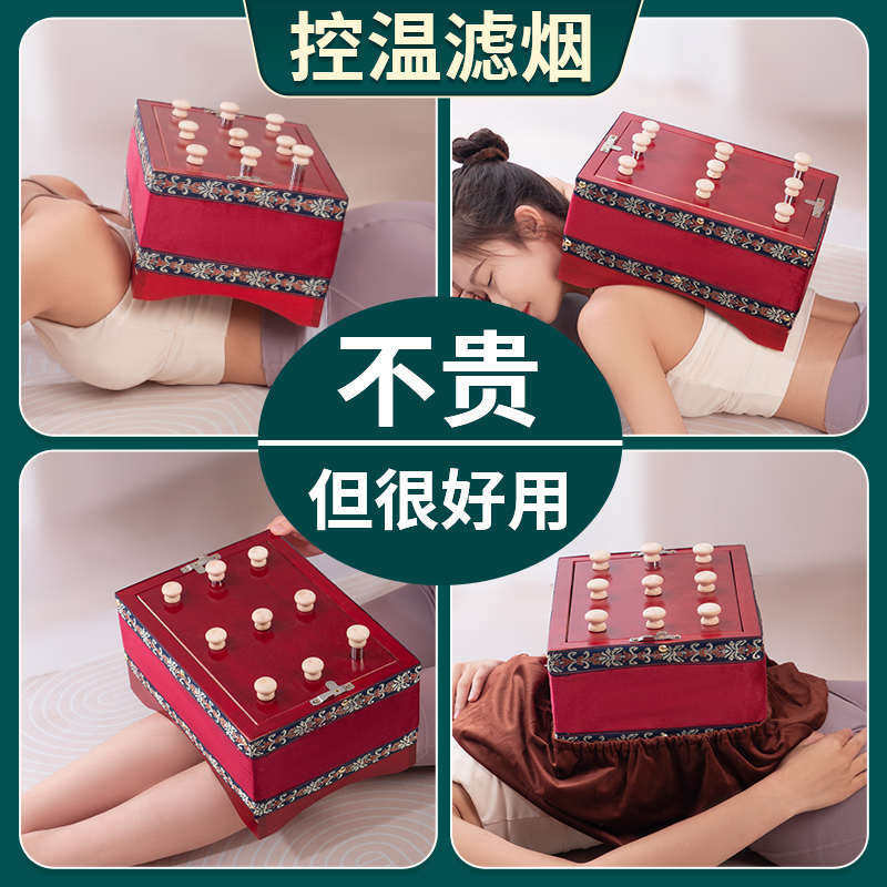 T能量源腰腹家用美容院隔姜大熏蒸仪随身灸箱龙骨督脉背无烟艾灸