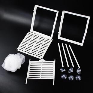 特价鱼缸隔离网隔离盒孔雀鱼繁殖盒斗鱼孵化器繁殖箱悬浮式分离网