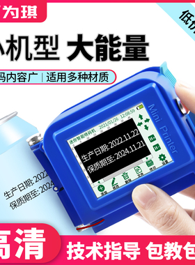 为琪 迷你minni智能手持式喷码机打生产日期小型全自动打码机易
