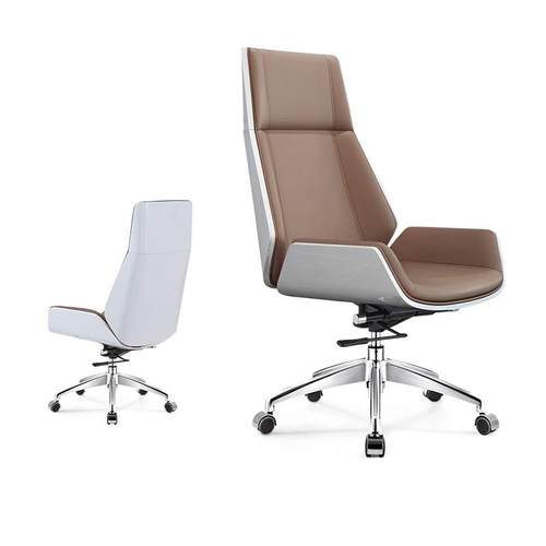 高档代轻奢老款板现椅大班同椅烤漆电脑椅子经理椅欢乐颂旋转椅会