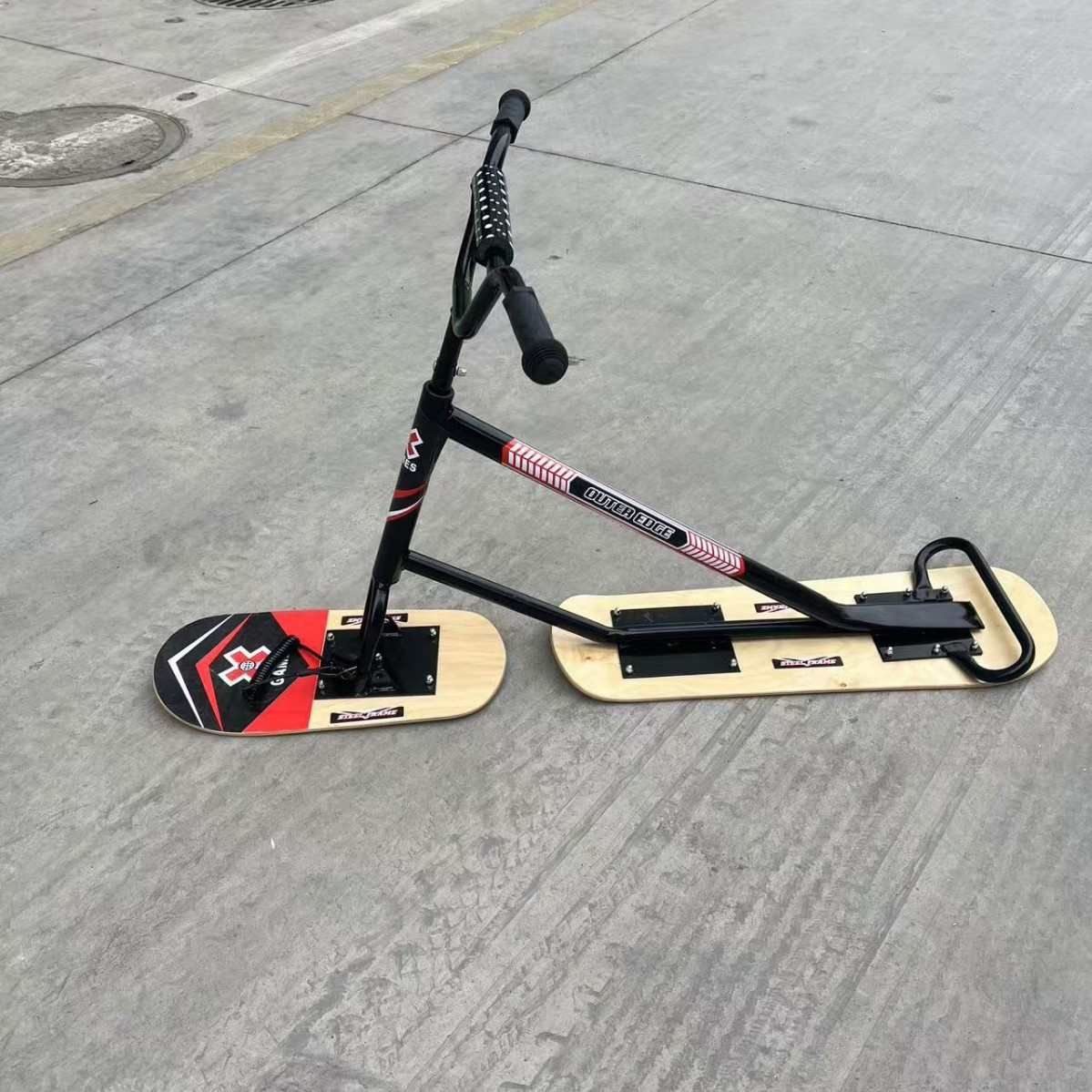 滑雪车滑成人厂家直销  滑雪板铝制铝制加厚雪车加厚