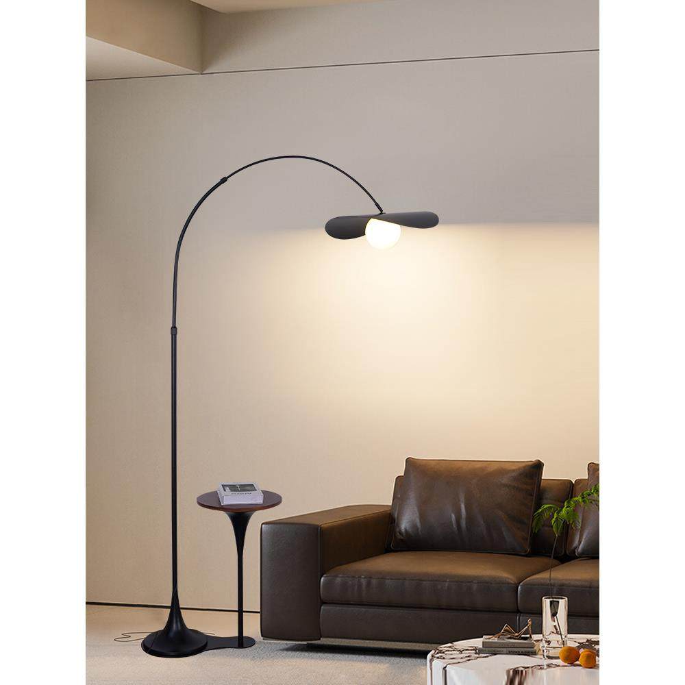 法式落地灯客厅高级感沙发旁边几置物架设计师床头一体钓鱼氛围灯