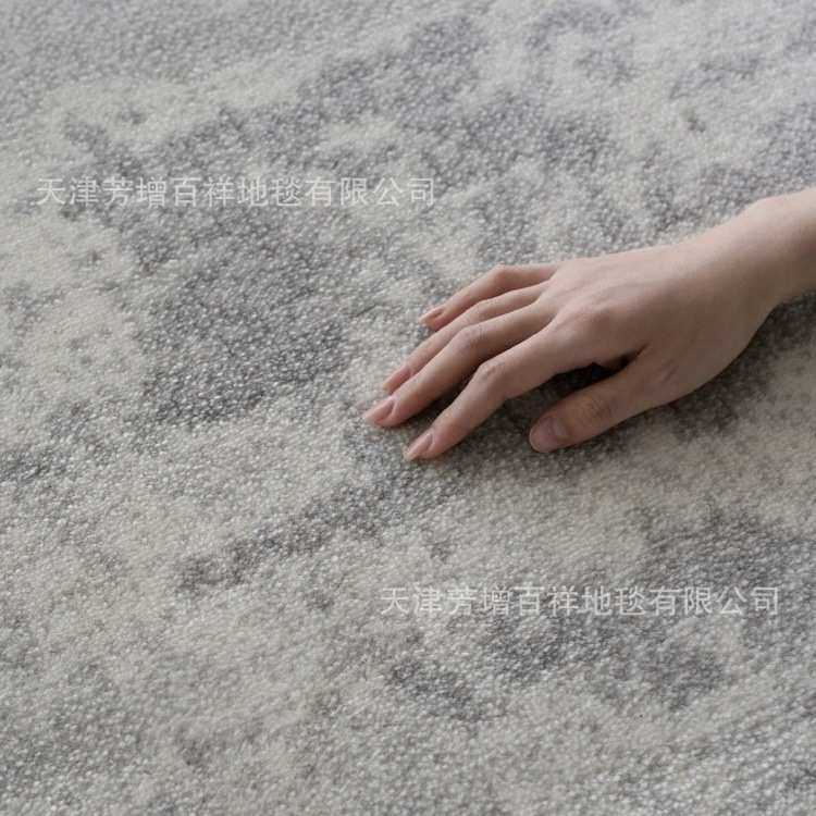 土耳其丙纶客厅地毯高级灰色沙发茶几毯极简现代轻奢满铺卧室毯