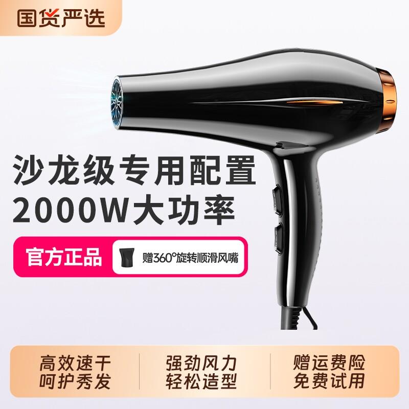集语电吹风机家用理发店专用大功率发廊速干负离子护发风筒大风力
