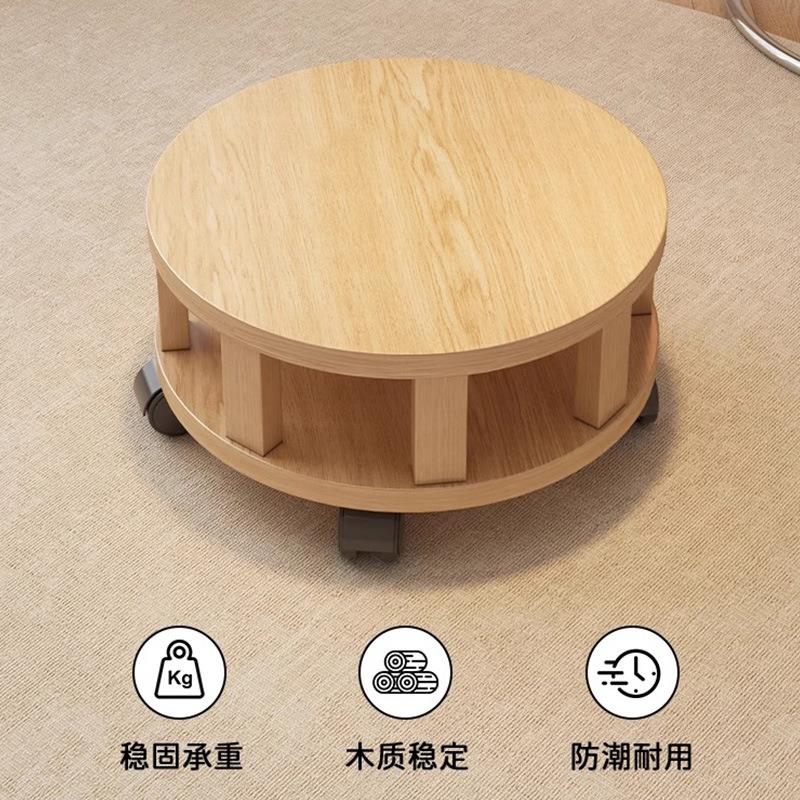 滑轮子家用佐致(收圆凳板凳学步凳客板厅带娃擦地换鞋凳小凳溜溜