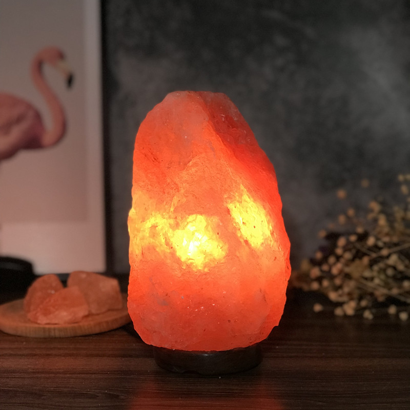 鹽億巴基斯坦鹽燈喜馬拉雅水晶氛圍床頭燈臺(tái)燈臥室礦石創(chuàng)意小夜燈