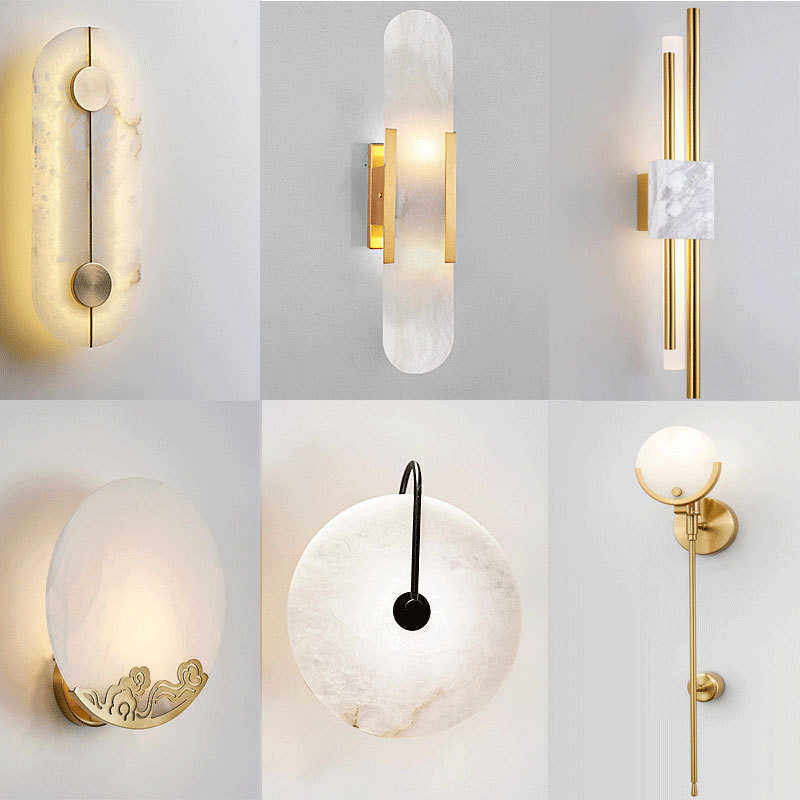 北欧设计师云石壁灯现代简约客厅走廊背景墙卧室床头书房装饰壁灯,家装灯饰光源,壁灯,淘宝优惠券,粉丝福利购,淘宝优惠卷
