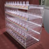 便利店烟架子展示架烟柜香烟背柜直烟架超市货架展示柜带推烟器