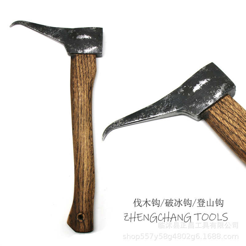 户外锻打山地野营伐木钩批发登山专用钩破冰钩登山爬树拉木头锤钩