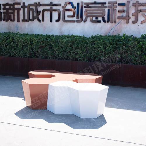 几何创意凳子室内组合座椅菱形商场广场学校公园庭院创意坐凳
