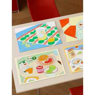 韩系ins风餐垫皮革防水防油餐桌垫家用免洗防烫杯垫隔热西餐垫子