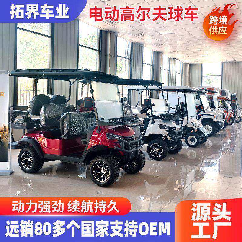 出口外贸高尔夫球车酒店机场景区游览观光车2-6座电动高尔夫球车