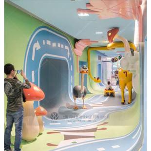 商场美陈景主趣题场景氛围观改儿童互动装置艺术装BCW置味玻璃造