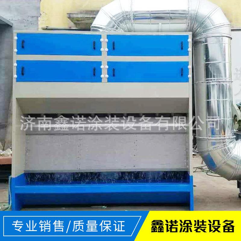 鑫诺烤漆房无泵水幕喷漆房无泵水帘喷漆台水幕