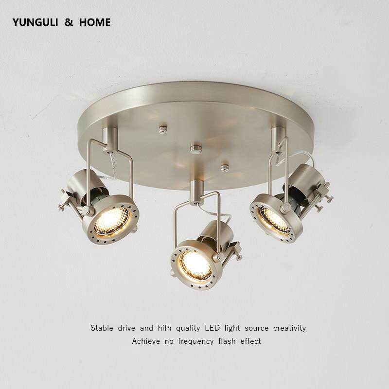 中古包豪斯玄关楼梯圆形吸顶灯简约高级感阳台衣帽间护眼明装射灯