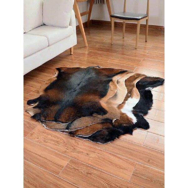Vintage Sheepskin Sofa Cushion, Shoe Stool Mats, Coat图片