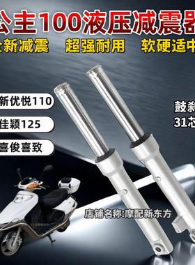 滑板车小公主WH100T-A-H/GCC/喜悦优悦100前避震器前叉碟煞前避震