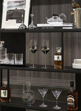 现代简约样板间酒柜软装搭配样品屋展示中心客厅柜酒杯酒具装饰品