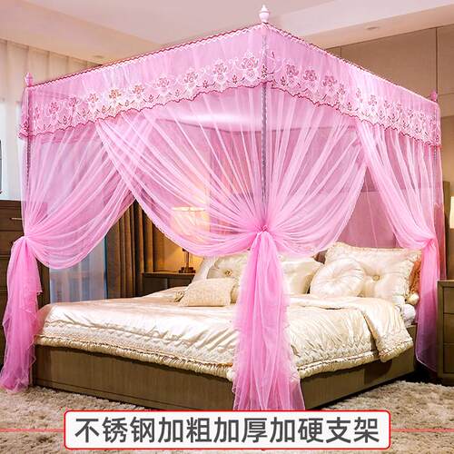 蚊的帐宫廷一体式g蚊帐床罩防支架风超家用蚊宿舍全套床帐文章密