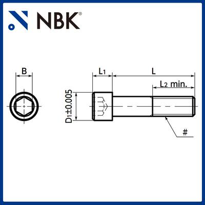NBK SNSS-SD（INCH）小头省空间内六角小头螺栓英制螺纹 机械厂家