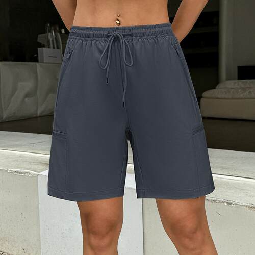 Running, yoga, fitness shorts, elastic band, breathable