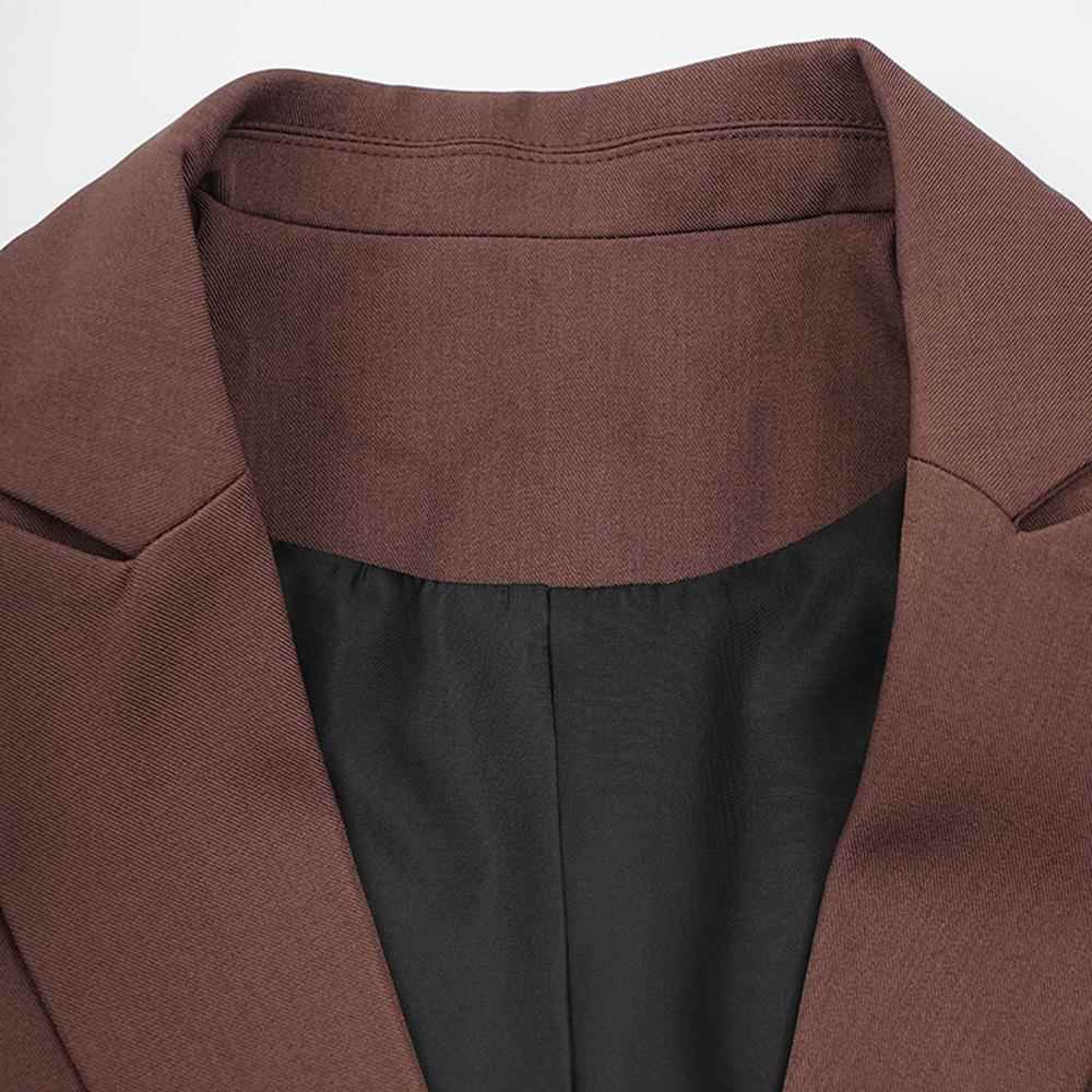 windbreaker commuting waist contrast stitching coat women