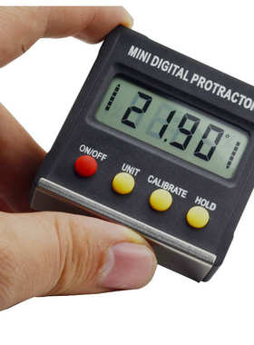 ETOPOO  4*90度 数显迷你倾角仪/倾角盒/角度仪黑色带磁性平衡仪