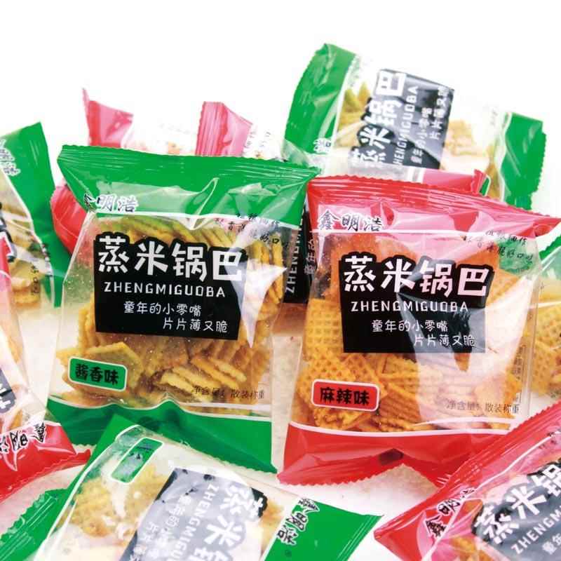 山西运城特产鑫明浩蒸米锅巴酱香麻辣吃货解馋老式怀旧食品摆盘