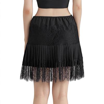 Summer Lace Slip Skirt Trendsetters Outfit GrungeStyle
