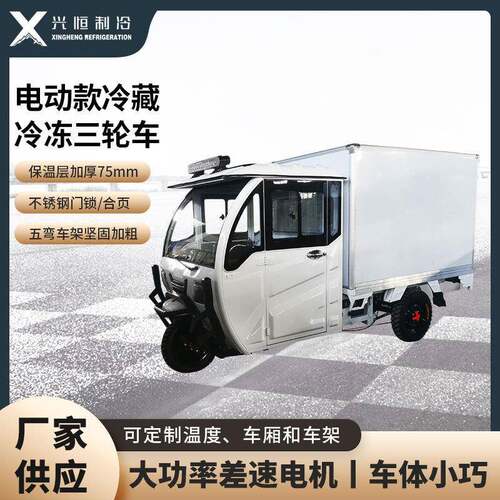 3米长电动三轮冷藏车冷冻车雪糕配送车生鲜配送车果蔬运输车